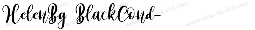 HelenBg BlackCond字体转换